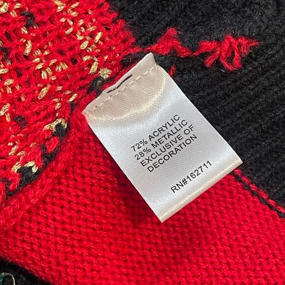 99 Jane Street OH SNAP Gingerbread Man Ugly Christmas Sweater Vest Size Med - Picture 5 of 5